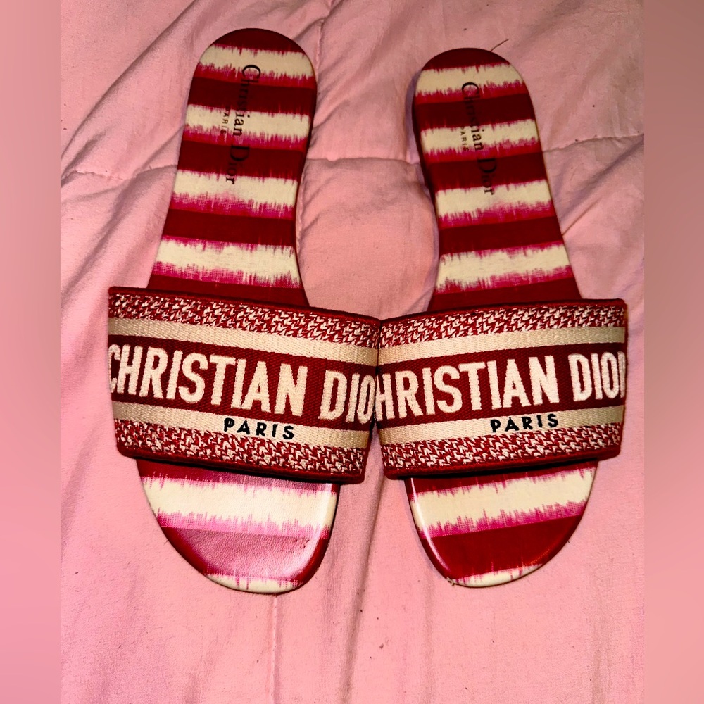 MULTI COLOR PINK DIOR SANDALS